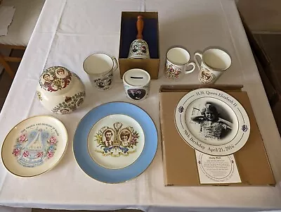 Buy Royal Commemorative China - 9 Items - Weddings And Birthdays Plates And Mugs Etc • 0.99£
