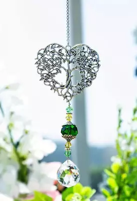Buy Glass / Crystal Tree Of Life Suncatcher / Hanging Window Ornament Home Decor • 5.99£