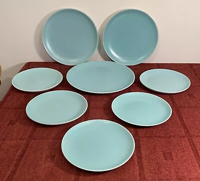 Buy Bundle Of 8 Vintage Poole Pottery Plates C57, Ice Green & Seagull  • 8£