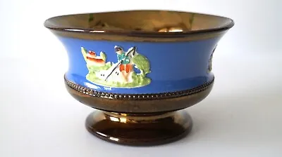 Buy Decorated Bowl Antique Collectable England 1910-1920 Interior Deco Art Excellent • 75£