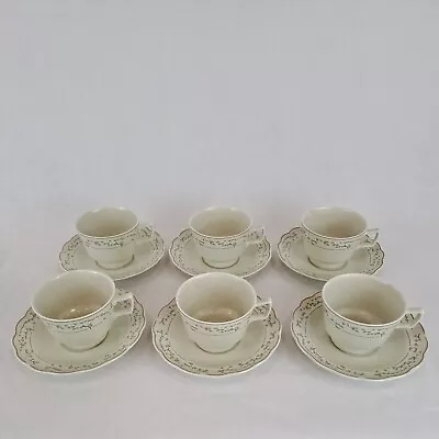 Buy Royal Doulton Lambethware Somerset Cup & Saucers - Set Of Six • 8.99£