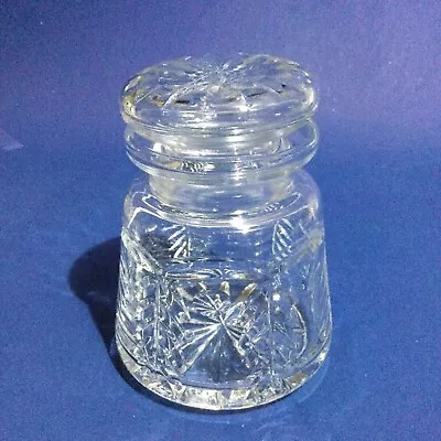 Buy Crystal Glass Hand Cut Pickle Jar Ground Lid • 9.95£
