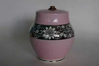 Buy Grays Pottery - Silver Lustre Floral Motif - Lamp Base - Pattern A9210 C.1951 • 7.95£