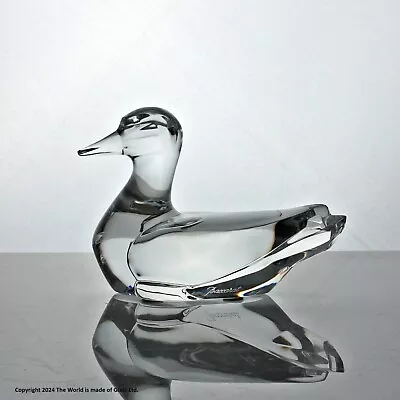 Buy Baccarat Crystal Glass Duck Figurine • 85£