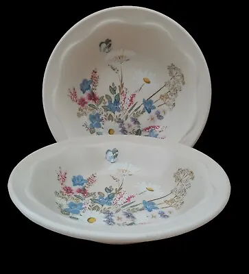 Buy 2 X Poole Pottery  Springtime Bowl (approx 13 Cm) NEW • 12£