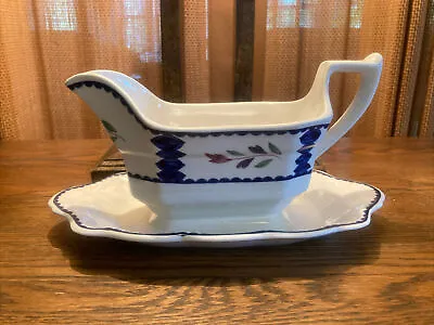 Buy ADAMS China LANCASTER Gravy Boat With Attached Underplate • 23.71£