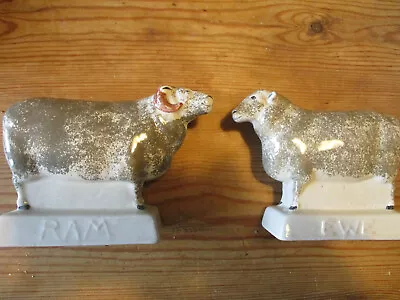 Buy Rye Pottery Ram And Ewe VGC Sold As A Pair - Both VGC No Boxes • 34.99£