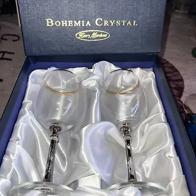 Buy Bohemia Crystal Glasses Boxed 18 Cm Tall • 13£