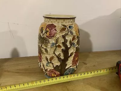 Buy Indian Tree H J Wood Pot /vase Hand Painted 575 • 10£