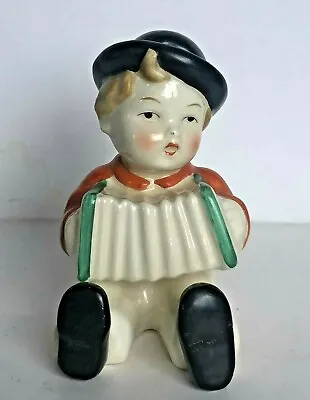 Buy Rare Vintage Goebel Figurine  Boy With Accordion   # FF12 TMK 2 - 10.5 Cm Tall • 13£