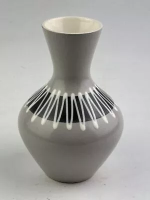 Buy Hornsea Slipware Vase In A Light Grey Colour, Shape 854, 15cms, Circa 1960s. • 25£