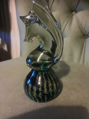 Buy Vintage Mdina Glass Sea Horse Paper Weight  (signed) • 10£