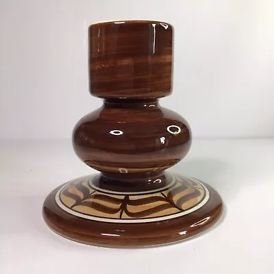 Buy Stunning Vintage Jersey Pottery Brown Mid Century Ceramic Candlestick / Holder • 7.99£