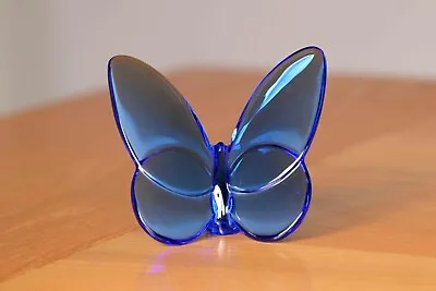 Buy Baccarat, Lucky Butterfly, Dark Blue Crystal Ornament, Boxed • 80£