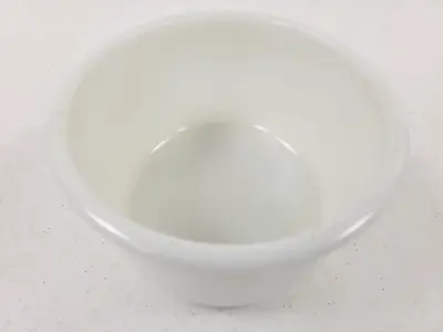 Buy Vintage Unmarked White Heavy Glass Mixer Mixing Serving Bowl  6 1/2  • 9.56£