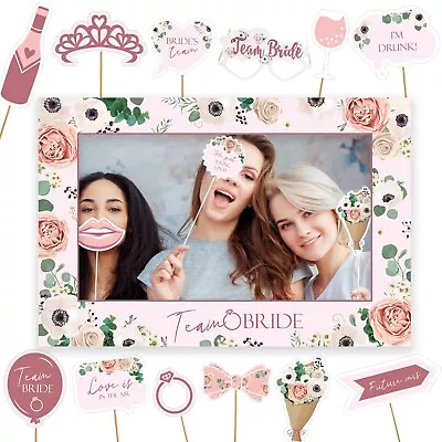 Buy 27pc Hen Party Photo Props Frame Selfie Booth Games Night Bride Team Accessories • 3.99£