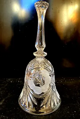 Buy Lead Crystal Cut Glass 8 Inch Hand Bell Excellent Condition • 5.50£