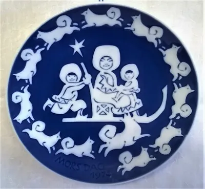 Buy Royal Copenhagen Porcelain Mors Dag Mother's Day Plate - 1974 Greenlandic Mother • 19.99£