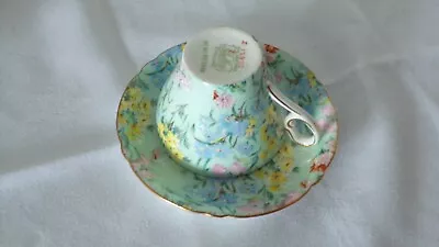 Buy Shelley Fine Foley China Porcelain Cup & Saucer 'Melody' Chintz Pattern C1950's • 45£