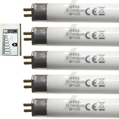 Buy 5 X 13W Strip Light Lamp 525mm 21 Inch T5 Fluorescent Tube White 3500k BELL • 9.95£