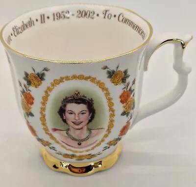 Buy ROYAL ALBERT China Commemorative Golden Jubilee Queen Elizabeth II 1952-2002 • 3£