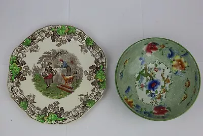 Buy A Coronaware Bowl Of An Old Chinese Design And A Copeland Spode Sandwich Plate • 39£