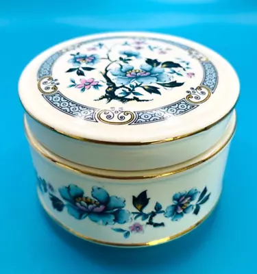Buy Vintage Ceramics Sadler Floral Blue White Lidded Trinket Box Jar Dish England  • 2.99£