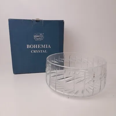 Buy Bohemia Crystal Large Glass Salad Bowl Clear Czech Republic -WRDC  • 7.99£