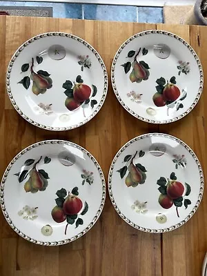 Buy Queens  RHS Hooker Fruit 8” Side Tea Plates X 4. Fine China. MR • 15£