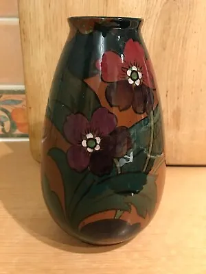 Buy Decoro Pottery Bulbous Floral Vase - Reg No 429479 - 20cms • 55£