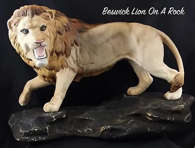 Buy Stunning Large Beswick 2554A Lion On Rock Connoisseur Collection • 98.99£