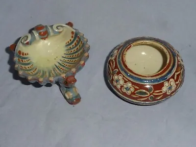 Buy Antique Faience Pottery Salts • 6.50£