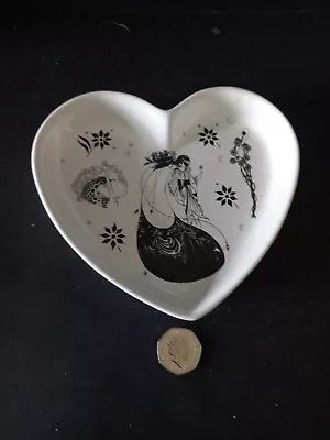 Buy POOLE POTTERY BEARDSLEY COLLECTION. Heart Shaped Pin Dish. • 38£