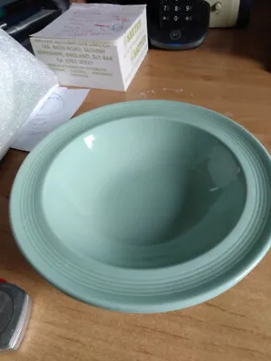 Buy Pair Of Retro Woods’ Beryl Ware Small Rimmed Green Cereal/dessert Bowls • 9.99£