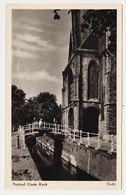 Buy Portaal Oude Kerk In Delft Unused Vintage Postcard • 0.75£