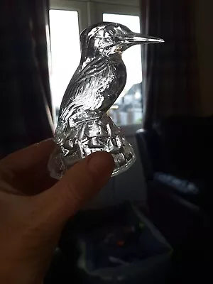 Buy Cristal D Arques France Lead Crystal Kingfisher Figure Ornament Bird • 8£
