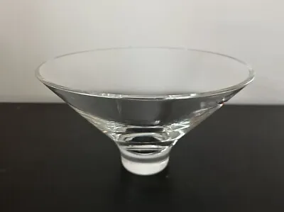 Buy Vintage Glass Centrepiece Bowl Vase Table Clear Art Decor 25cm MCM • 10£