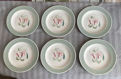 Buy Susie Cooper Amaryllis Tea Plates  Hand Painted • 28£