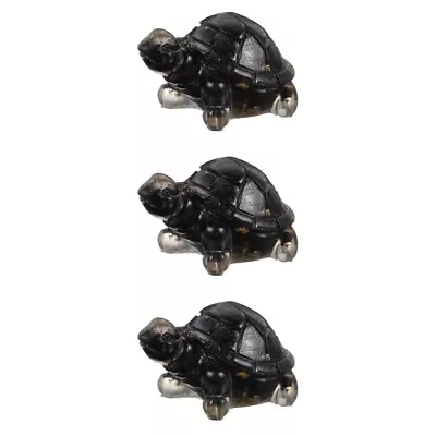 Buy  3 Pack Turtle Ornament Small Figurine Table Statue Decorate • 12.68£