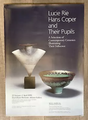 Buy Lucie Rie, Hans Coper And Their Pupils POSTER, Fitzwilliam Museum Gallery, 1991 • 30£