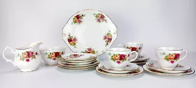Buy Vintage Duchess Tea Set Floral Bone China England - 18 Piece Inc 6 Teacup Trios • 46.99£