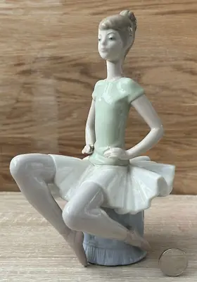 Buy Vintage Lladro, Porcelain Figurine, Sitting Ballerina, 23cm • 120£