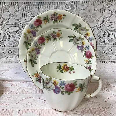 Buy Royal Crown Derby Melody Pattern Trio, Cup, Saucer Plate Reg. Number 839892 ### • 18£