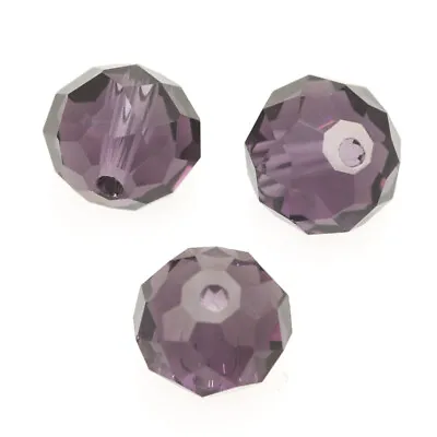 Buy Faceted Rondelle Crystal Cut Glass Beads  Spacer For Jewellery Making 6mm • 4.08£