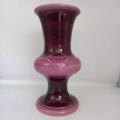 Buy Jasba Keramic 1970s West German Pottery 1170 30 Hooped Purple Vase 31cm • 30£