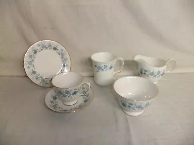 Buy C4 Porcelain Colclough - Braganza - Vintage Blue Floral Gilded Tableware - 7D2A • 4.93£