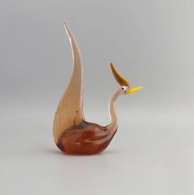 Buy Glass Swan/Duck Ornament, 14cm, Possibly The Glass Animal Man Rather Than Murano • 11.99£