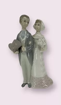 Buy Vtg Lladro BRIDE & GROOM #4808 Wedding Figurine 1970s Retired 2005 *HAS DAMAGE* • 13.99£