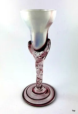 Buy Candle Holder Glass Burgundy Marbled Candlesticks Approx. 17,5 CM High Cheap • 7.27£