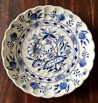 Buy Vintage Blue Lily Ironstone 5 5/8” Onion Pattern Saucer Staffordshire England • 9.58£